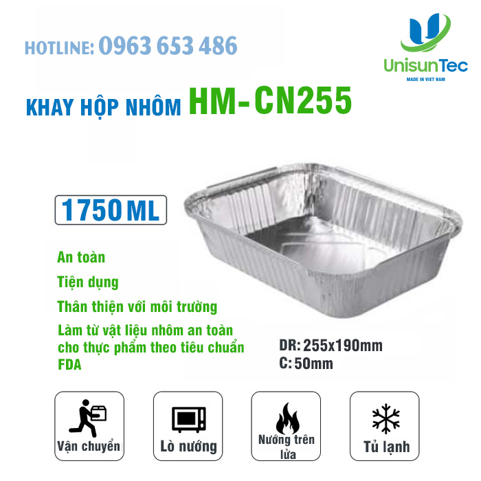 Hộp nhôm đựng thức phẩm